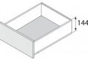 LEGRABOX OP MAAT  K BLUM CE  TS TERRAZWART  650MM  HOOGTE N 66,5MM  (N80)  LICHTGRIJS  EXPANDO T